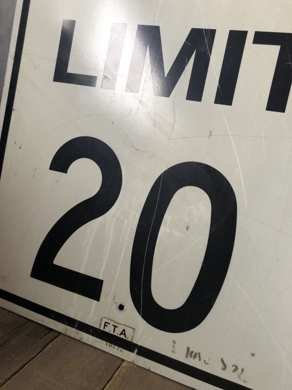 画像3: Vintage Road Sign SPEED LIMIT 20 (B290) 