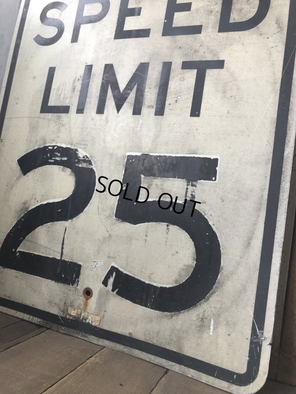 画像3: Vintage Road Sign SPEED LIMIT 25 (B311) 