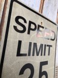 画像2: Vintage Road Sign SPEED LIMIT 25 (B307)  (2)