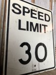 画像2: Vintage Road Sign SPEED LIMIT 30 (B315)  (2)