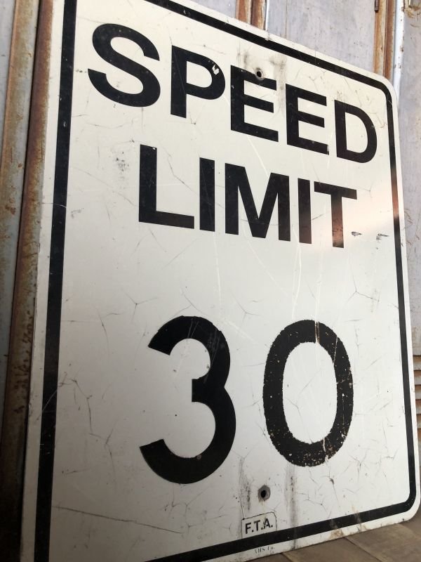 画像2: Vintage Road Sign SPEED LIMIT 30 (B315) 