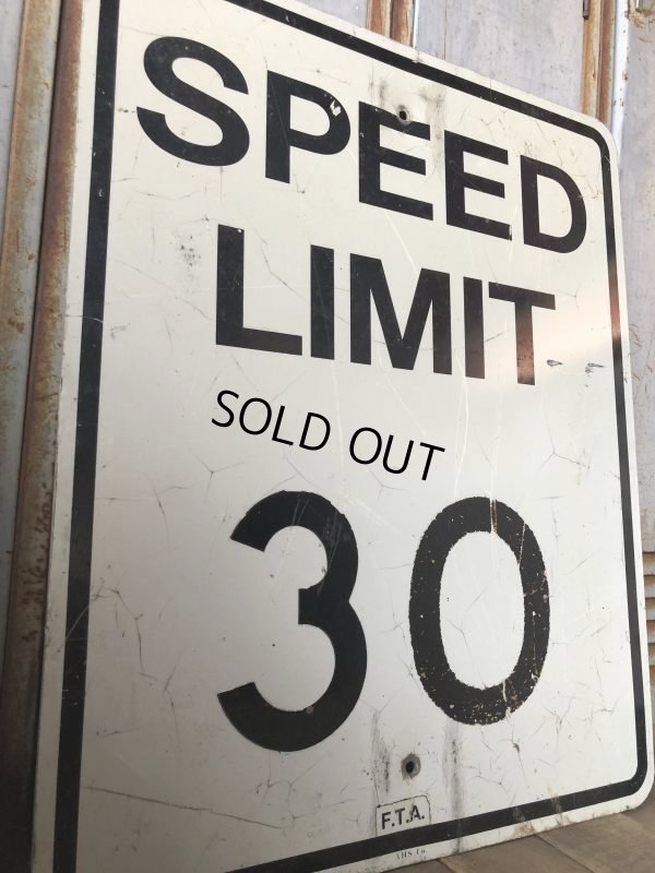 画像2: Vintage Road Sign SPEED LIMIT 30 (B315) 