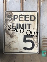 Vintage Road Sign SPEED LIMIT 25 (B309) 