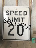 Vintage Road Sign SPEED LIMIT 20 (B292) 