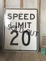 Vintage Road Sign SPEED LIMIT 20 (B292) 