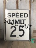 Vintage Road Sign SPEED LIMIT 25 (B305) 