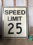画像1: Vintage Road Sign SPEED LIMIT 25 (B313)  (1)