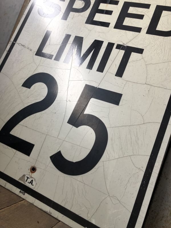 画像4: Vintage Road Sign SPEED LIMIT 25 (B312) 