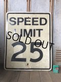 Vintage Road Sign SPEED LIMIT 25 (B304) 