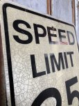 画像2: Vintage Road Sign SPEED LIMIT 25 (B304)  (2)