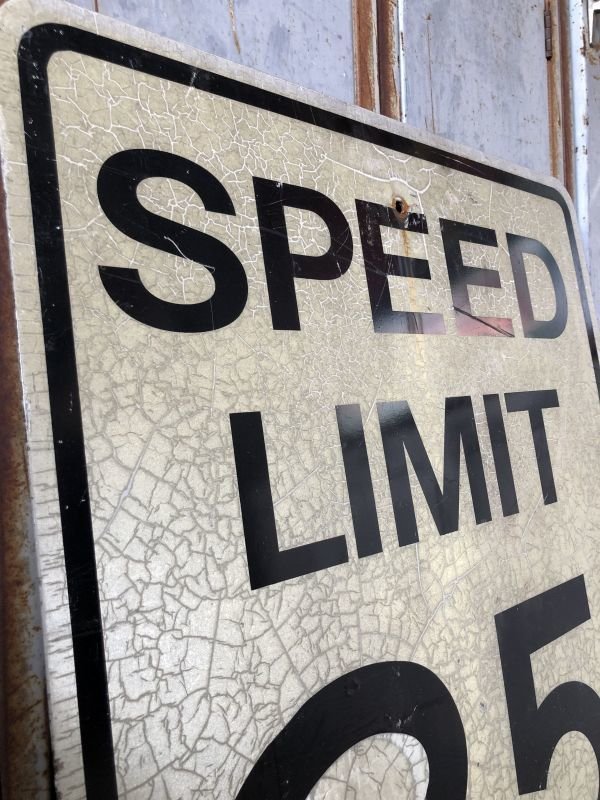 画像2: Vintage Road Sign SPEED LIMIT 25 (B304) 