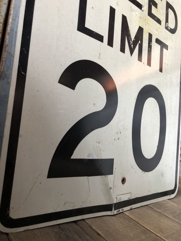 画像2: Vintage Road Sign SPEED LIMIT 20 (B297) 