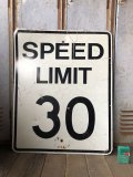 Vintage Road Sign SPEED LIMIT 30 (B314) 