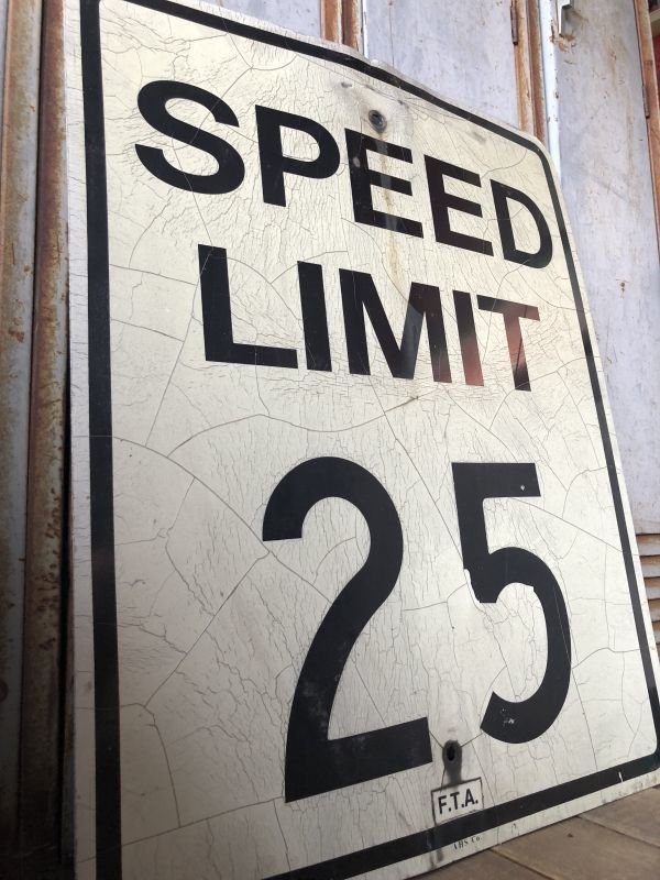 画像4: Vintage Road Sign SPEED LIMIT 25 (B310)