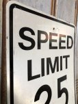 画像2: Vintage Road Sign SPEED LIMIT 25 (B305)  (2)