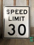 画像1: Vintage Road Sign SPEED LIMIT 30 (B317)  (1)