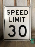 Vintage Road Sign SPEED LIMIT 30 (B317) 