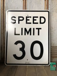 Vintage Road Sign SPEED LIMIT 30 (B317) 