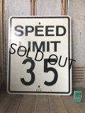 Vintage Road Sign SPEED LIMIT 35 (B322) 