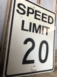 画像2: Vintage Road Sign SPEED LIMIT 20 (B300)  (2)