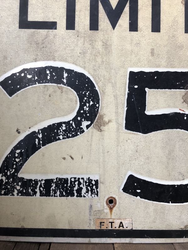 画像3: Vintage Road Sign SPEED LIMIT 25 (B308) 