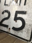 画像4: Vintage Road Sign SPEED LIMIT 25 (B306) 