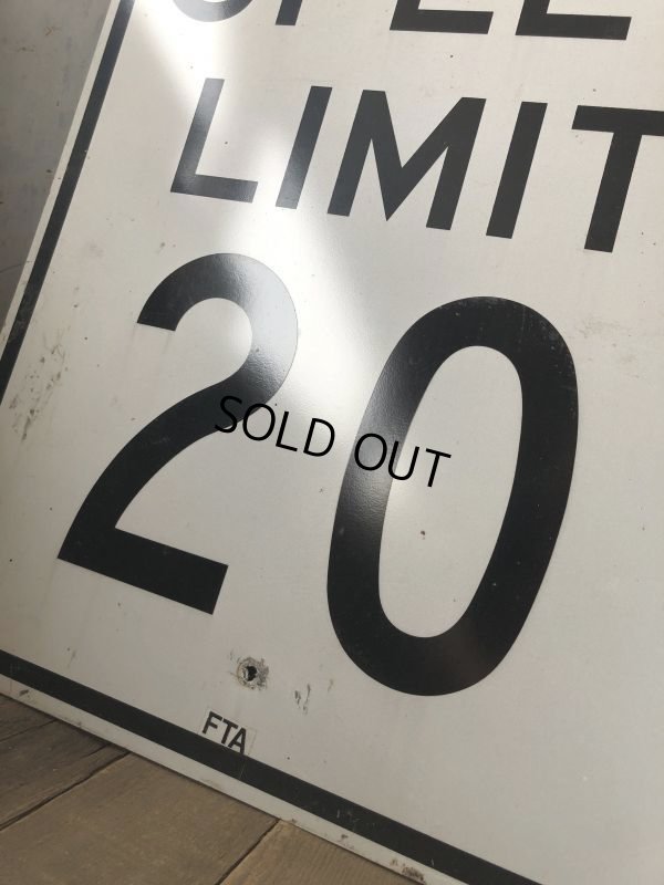 画像3: Vintage Road Sign SPEED LIMIT 20 (B292) 