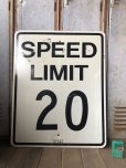 画像1: Vintage Road Sign SPEED LIMIT 20 (B300)  (1)