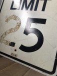 画像4: Vintage Road Sign SPEED LIMIT 25 (B302) 