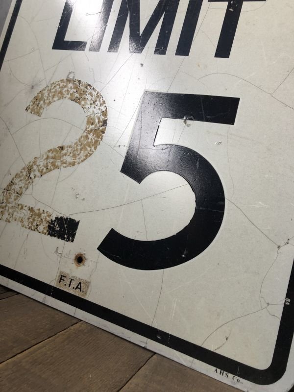 画像4: Vintage Road Sign SPEED LIMIT 25 (B302)