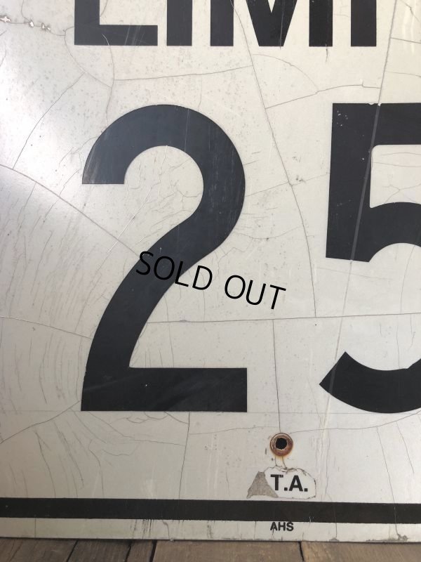 画像3: Vintage Road Sign SPEED LIMIT 25 (B312) 