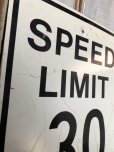 画像2: Vintage Road Sign SPEED LIMIT 30 (B320)  (2)