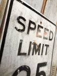 画像2: Vintage Road Sign SPEED LIMIT 25 (B306)  (2)