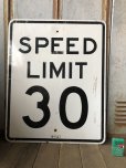 画像1: Vintage Road Sign SPEED LIMIT 30 (B318)  (1)