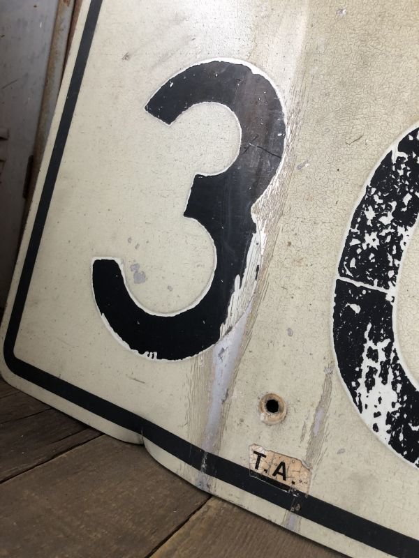画像3: Vintage Road Sign SPEED LIMIT 30 (B319) 
