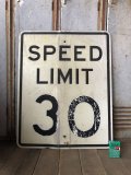 Vintage Road Sign SPEED LIMIT 30 (B319) 