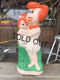 70s Vintage The Flintstones Wilma & Pebbles Bank (B350)