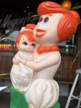 画像2: 70s Vintage The Flintstones Wilma & Pebbles Bank (B350) (2)