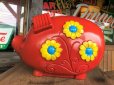 画像4: 70s Vintage Psychedelic Hippie Pig Piggy Bank BIG SIZE (B352)