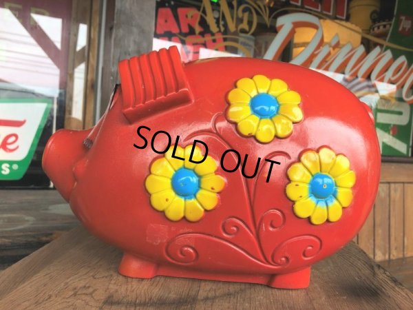 画像4: 70s Vintage Psychedelic Hippie Pig Piggy Bank BIG SIZE (B352)
