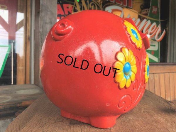 画像3: 70s Vintage Psychedelic Hippie Pig Piggy Bank BIG SIZE (B352)
