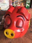 画像6: 70s Vintage Psychedelic Hippie Pig Piggy Bank BIG SIZE (B352)