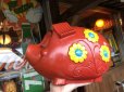 画像11: 70s Vintage Psychedelic Hippie Pig Piggy Bank BIG SIZE (B352)