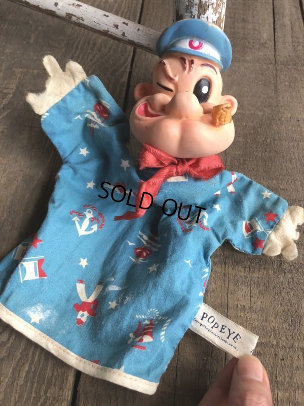 画像3: Vintage Gund Popeye Hand Puppet (B357)