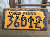30s Vintage License Plates 1938 36D12 (B364) 