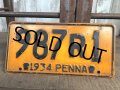 30s Vintage License Plates 1934 987R1 (B366) 