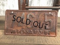30s Vintage License Plates 1931 74645 (B369) 