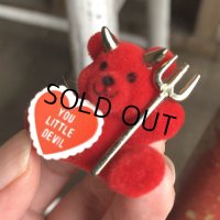 Vintage Hot Stuff Bear Red Devil Pins (B377) 