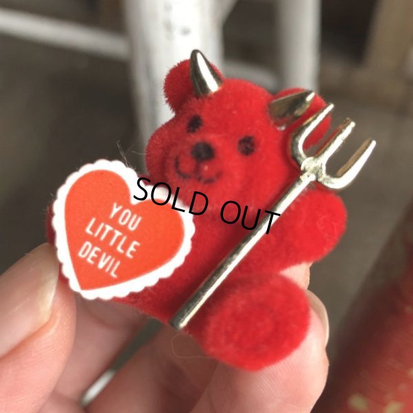 画像1: Vintage Hot Stuff Bear Red Devil Pins (B377) 