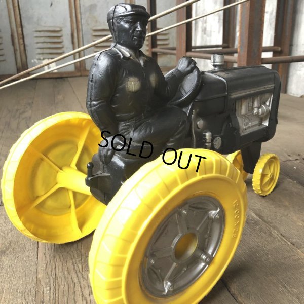 画像5: 60s Vintage Empire Tractor Plastic Mold Toy Rare Color (B359)